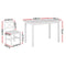 Artiss Dining Chairs and Table Dining Set 4 Cafe Chairs Set Of 5 4 Seater White