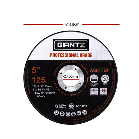 Giantz 200 x 5 Cutting Disc 125mm Metal Cut Off Wheel Angle Grinder Thin Steel