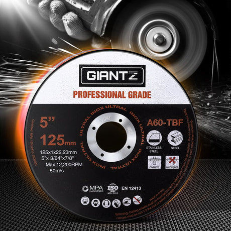 Giantz 200 x 5 Cutting Disc 125mm Metal Cut Off Wheel Angle Grinder Thin Steel