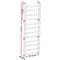 Artiss Shoe Rack 12-tier 24 Pairs Wall Mounted Metal Plastic Shoe Shleves White