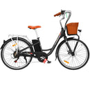 Phoenix 26 Electric Bike eBike e-Bike City Bicycle Vintage Style LG Battery Motorized Basket Black"