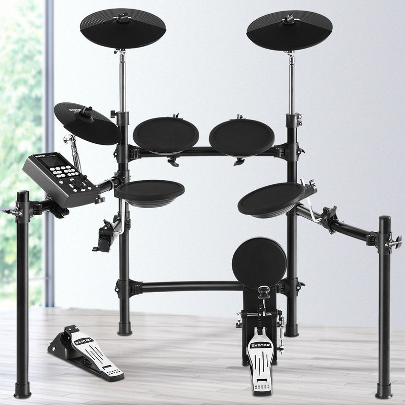 8 Piece Electric Electronic Drum Kit Drums Set Pad Tom Midi For Kids Adults