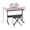 Alpha 61 Keys Electronic Piano Keyboard Digital Electric w/ Stand Stool Pink