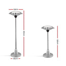 Devanti 2500w Electric Portable Patio Strip Heater
