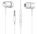 3.5mm In-ear Wired Earphone With Mic Earbuds Headset White