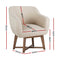 Artiss Fabric Tub Lounge Armchair - Beige