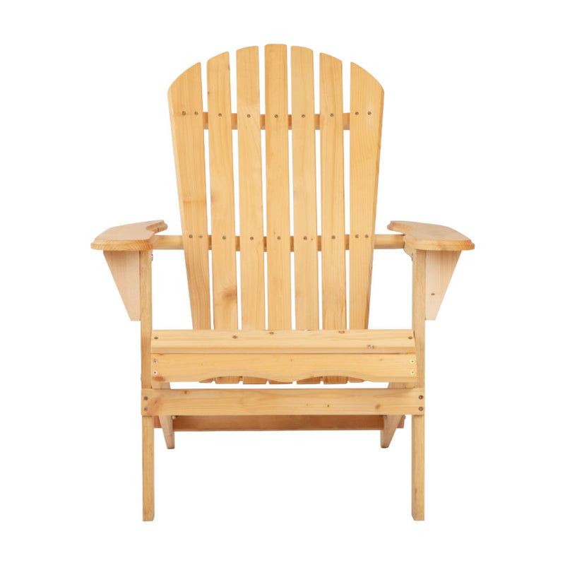 Gardeon Outdoor Chairs Furniture Beach Chair Lounge Wooden Adirondack Garden Patio
