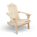Gardeon Outdoor Furniture Adirondack Chair Beach Lounge Chairs Wooden Garden Patio