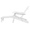 Gardeon 3 Piece Outdoor Adirondack Lounge Beach Chair Set - White