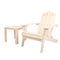 Gardeon Outdoor Beach Chairs Table Set Wooden Folding Adirondack Lounge