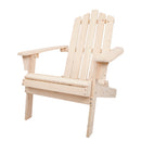 Gardeon Outdoor Beach Chairs Table Set Wooden Folding Adirondack Lounge