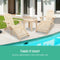 Gardeon 5 Piece Wooden Outdoor Beach Chair and Table Set