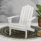 Gardeon Outdoor Sun Lounge Beach Chairs Table Setting Wooden Adirondack Patio - White