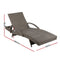 Gardeon Outdoor Sun Lounge Chair with Cushion- Grey