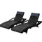 Gardeon Sun Lounge Outdoor Furniture Wicker Lounger Rattan Day Bed Garden Patio Black