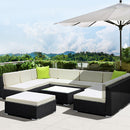 Gardeon 10PC Sofa Set with Storage Cover Outdoor Furniture Wicker