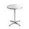 Gardeon 6pcs Outdoor Bar Table Furniture Adjustable Aluminium Cafe Table Round