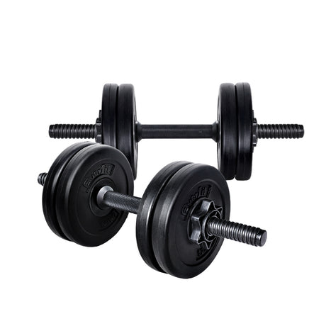 Everfit 12KG Dumbbell Set Dumbbells Weight Plates Home Gym Fitness Exercise