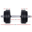 Everfit Fitness Gym Exercise Dumbbell Set 30kg