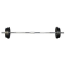 38KG Barbell Weight Set Plates Bar Bench Press Fitness Exercise Home Gym 168cm