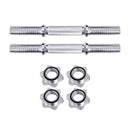 45cm Dumbbell Bar Solid Steel Pair Gym Home Exercise Fitness 150KG Capacity