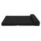 Giselle Bedding Folding Foam Mattress Portable Double Sofa Bed Mat Air Mesh Fabric Black