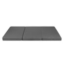 Giselle Bedding Double Size Folding Foam Mattress Portable Bed Mat Dark Grey