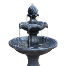 Gardeon 3 Tier Solar Powered Water Fountain - Black