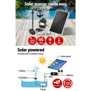 Gardeon Solar Pond Pump Pool Fountain Battery Garden Outdoor Submersible Kit 4FT