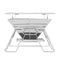 Grillz Camping Fire Pit BBQ 2-in-1 Grill Smoker Outdoor Portable Stainless Steel