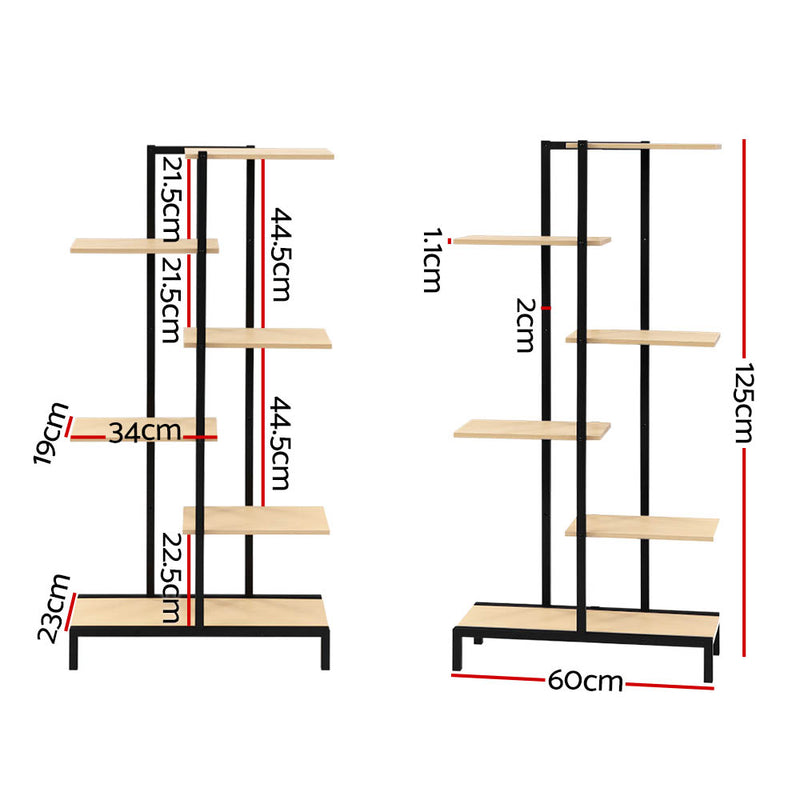 Multi-tier Indoor Outdoor Metal Wooden Plant Stands Garden Shelf Garden Display