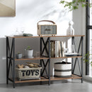 Artiss Console Table Hallway Sofa Table Entry Desk Retro Metal Display Furniture