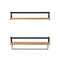 Artiss 2x Floating Wall Shelves Brackets Towel Rail Rack DIY Wall Mount Rack