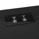 Artiss Bedside Table Charging USB Ports LED - TALA Black