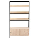 Artiss Bookshelf with Cabinet MIRA Oak