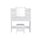 Artiss Dressing Table LED Makeup Mirror Stool Set 10 Bulbs Vanity Desk White