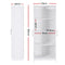 Artiss 2 Door Wardrobe Bedroom Cupboard Closet Storage Cabinet Organiser White