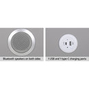 Artiss Smart Bedside Table 2 Drawers with Wireless Charging LED Lights Grey