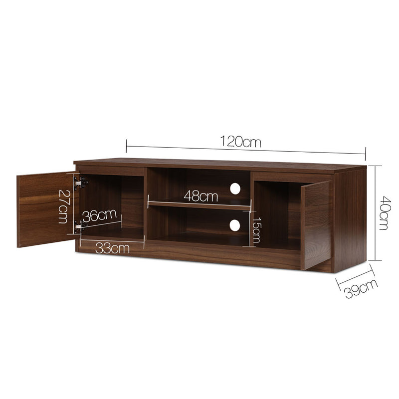 Artiss TV Stand Entertainment Unit with Storage - Walnut