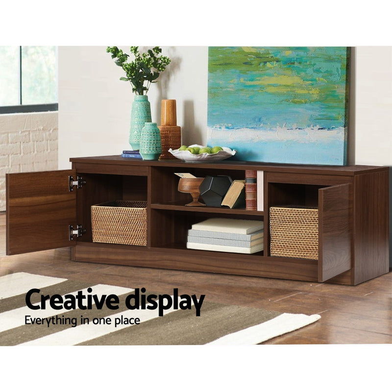 Artiss TV Stand Entertainment Unit with Storage - Walnut