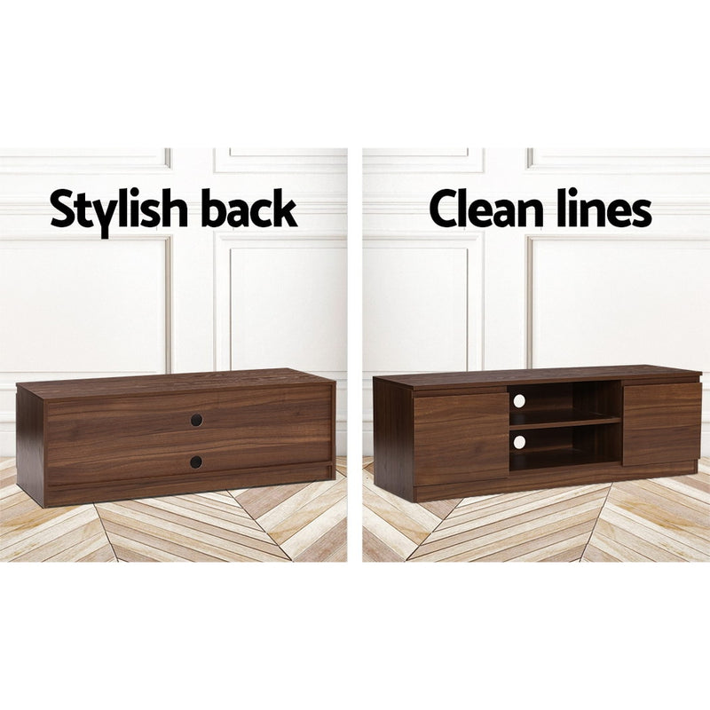 Artiss TV Stand Entertainment Unit with Storage - Walnut