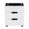 Artiss Smart Bedside Table 3 Drawers with Wireless Charging Ports LED White ADAD