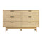 Artiss 6 Chest of Drawers Rattan Tallboy Cabinet Bedroom Clothes Storage Wood