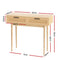 Artiss Rattan Console Table Drawer Storage Hallway Tables Drawers