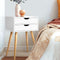 Artiss Bedside Tables Drawers Side Table Nightstand Wood Storage Cabinet White