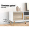 Artiss Wooden Entertainment Unit - White & Wood