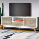 Artiss Wooden Entertainment Unit - White & Wood