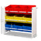 Artiss 3-Tier 9 Bins Kids Toy Box Organiser Storage Rack Cabinet Wooden Bookcase
