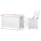 Keezi Kids Wooden Toy Chest Storage Blanket Box White Children Room Organiser