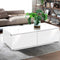 Artiss Modern Coffee Table 4 Storage Drawers High Gloss Living Room Furniture White